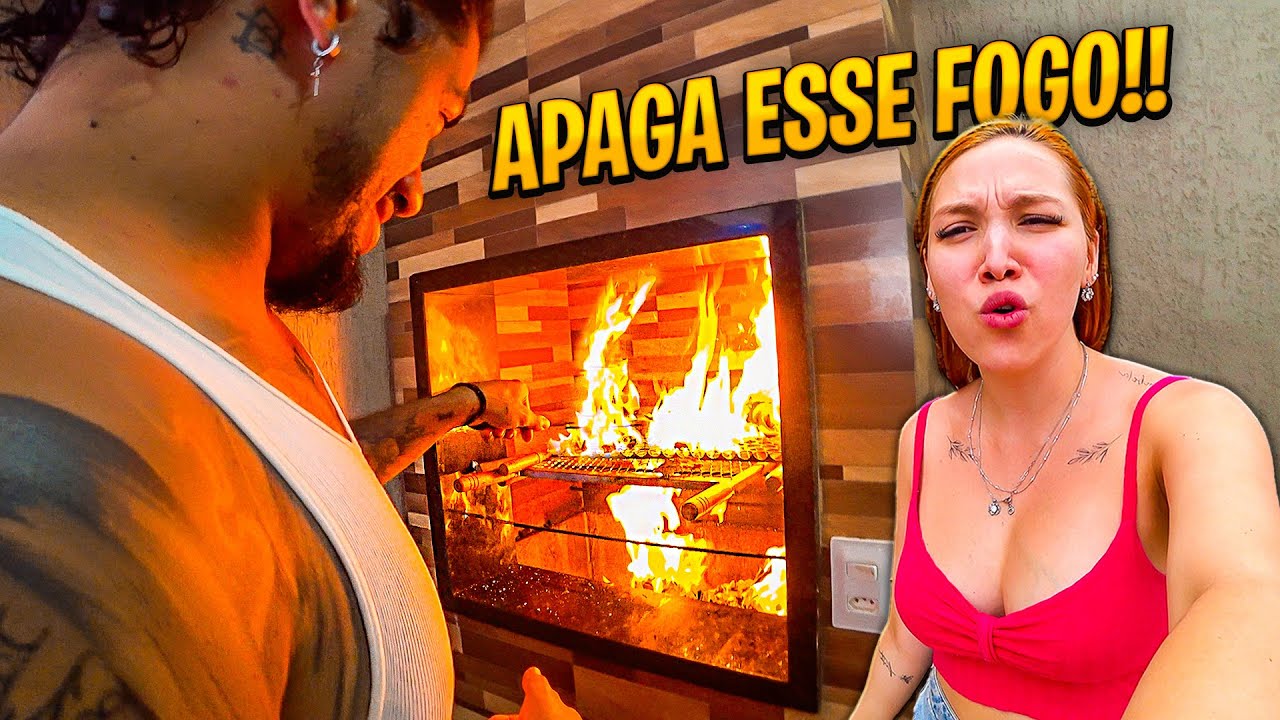 QUASE TAQUEI FOGO NA CASA FAZENDO O CHURRASCO PRA MINHA FAMILIA 😂😂😂