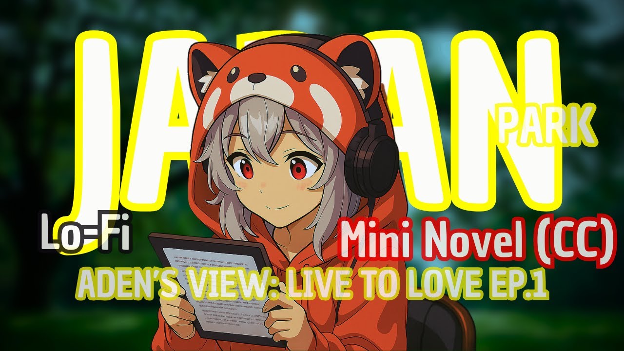 Deep Focus Lofi 1 Hour Music for Studying w/ Japan's Park Vibe 🎧 (Mini Novel CC)