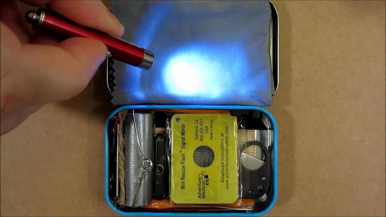 НАБОР 1 (в стиле Altoids): Ч. 6. Сверхлегкий набор для выживания, один карман