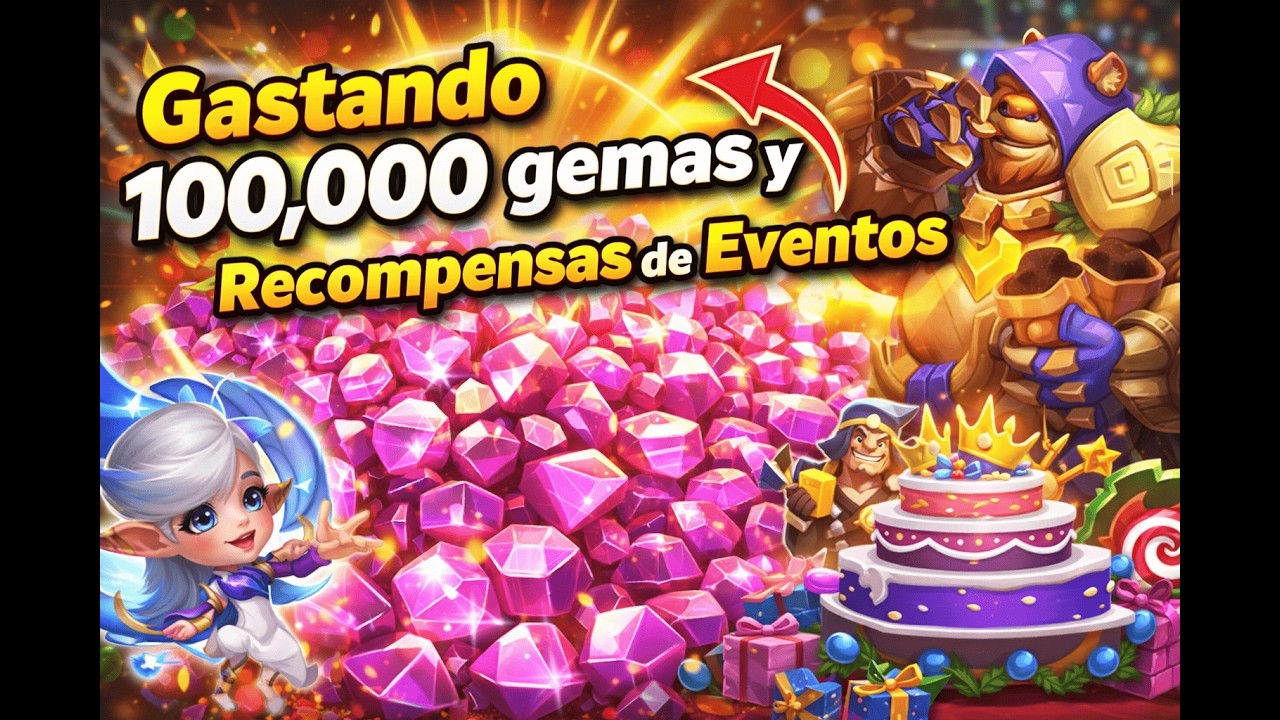 Gastando 100.000 gemas y Recompensas de Eventos | Castle Clash | Castillo Furioso | Rupe | F2P |