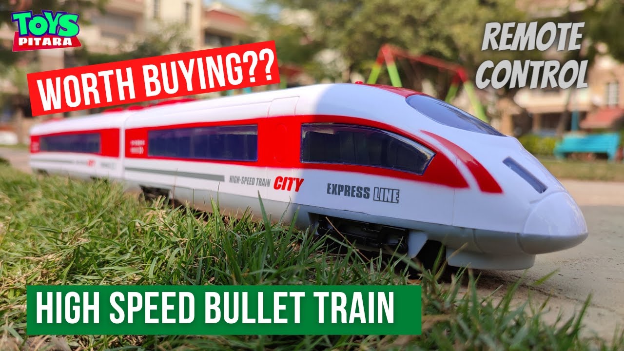 Big Remote Control Bullet Train Set | RC Train Unboxing & Testing