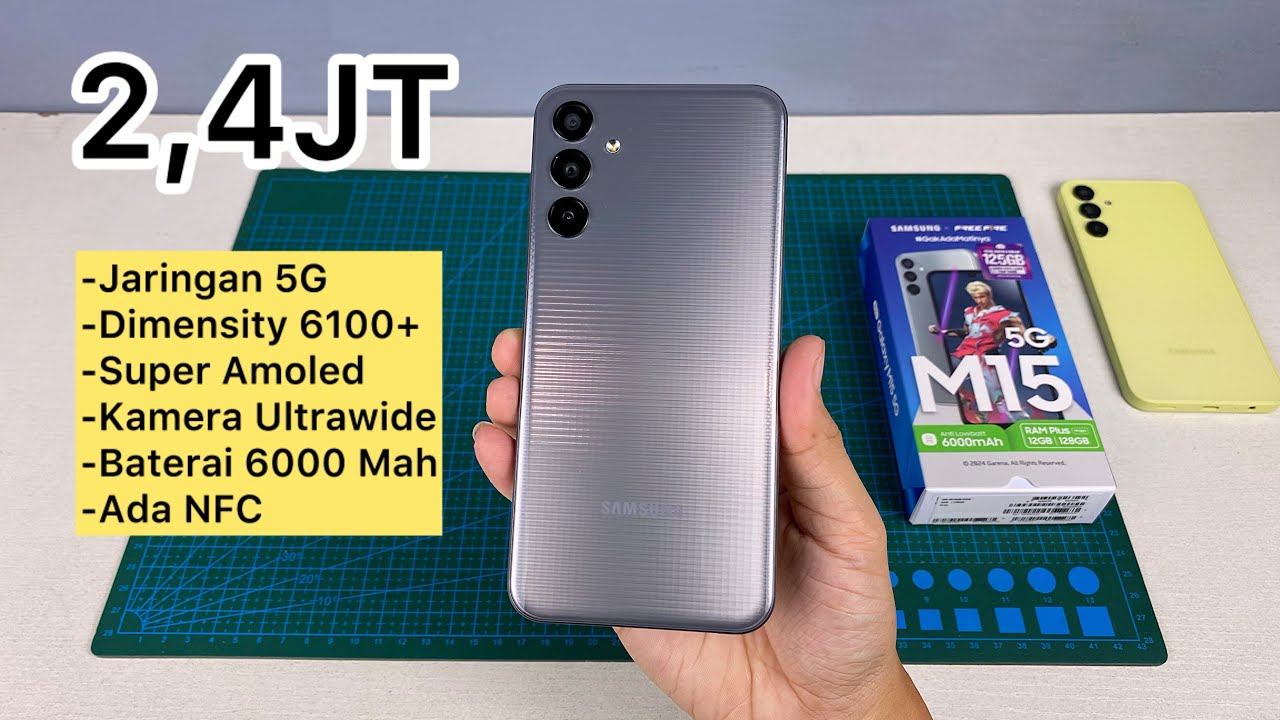 Unboxing Samsung Galaxy M15 5G, ini baru Hp Terbaik Samsung di kelas 2jutaan !!😭