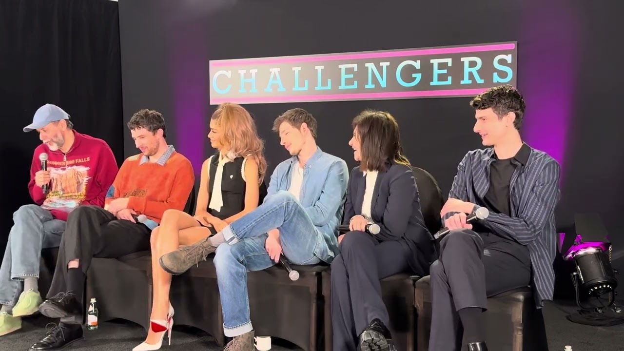 Full ‘Challengers’ movie Press Conference with Zendaya, Josh O’Connor, Mike Faist + Luca Guadagnino