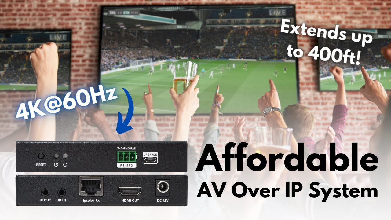 4K 60Hz HDMI Over Ethernet: Low-Latency AV over IP System for Home & Pro Setups!