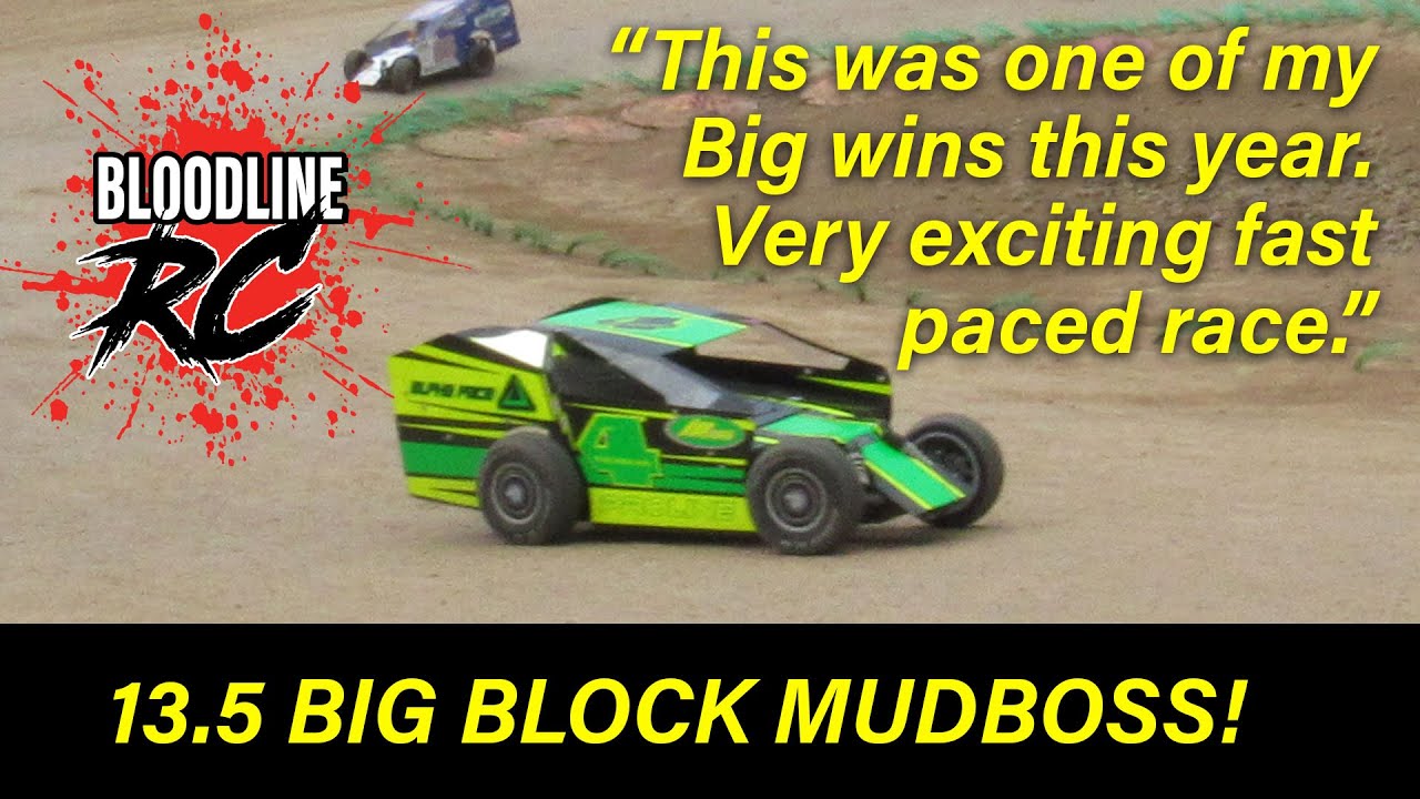 Bloodline 100 Big Block A main with opening #rc #mudboss #rcracing #rcoval