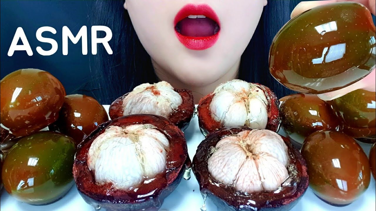 ASMR🤎망고스틴🤎토마토🤎탕후루🤎 *Mangosteen*tomato*TANGHULU* *Mukbang*Candied Fruit,フルーツ飴.