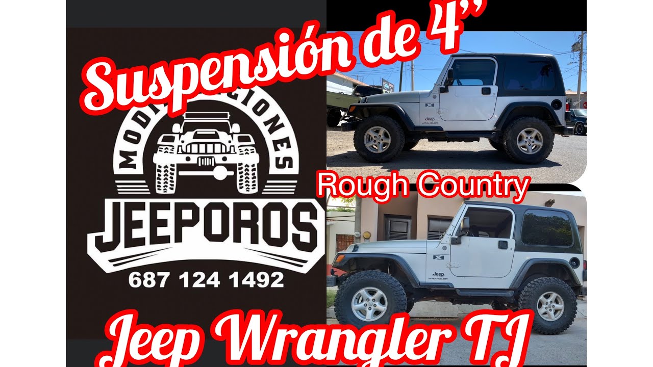 Instalación de suspensión Rough Country de 4” en Jeep Wrangler TJ (No Narración) by Jeeporos(1 de 2)