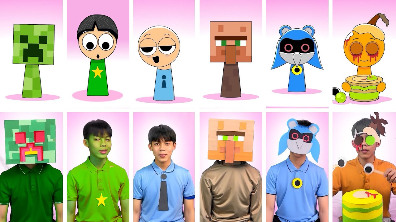 SSprunki 4 Phase 4 OC VILLAGER Incredibox in Real life. ❤️ #sprunki #incredibox