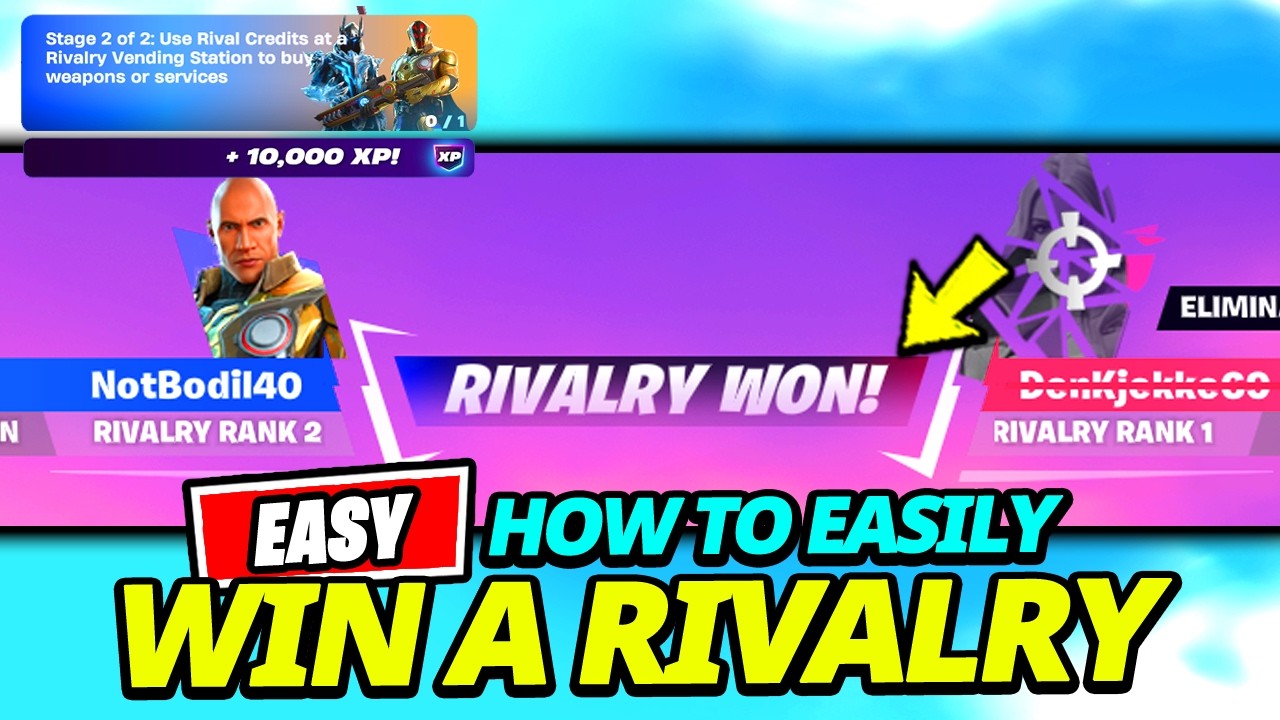 How to EASILY Win a Rivalry - Fortnite Season 2 Rivalries Quests