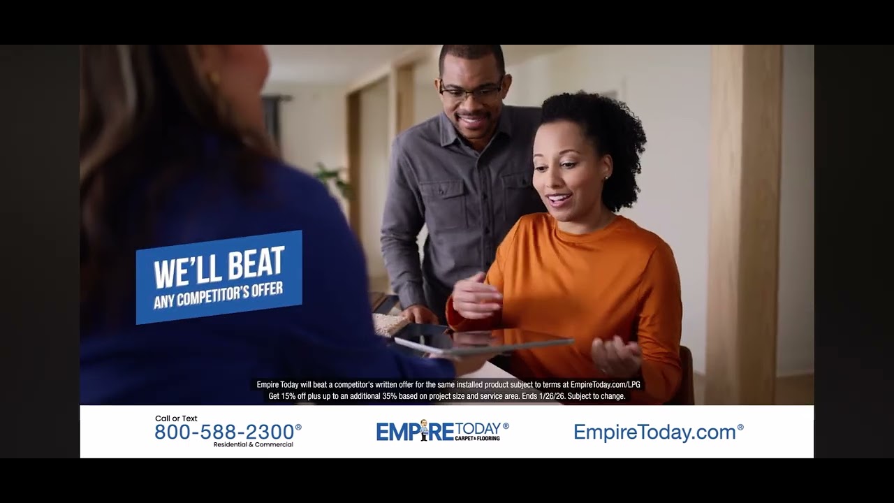 Empire Today Step Into Savings With 50% Off Commercial 
