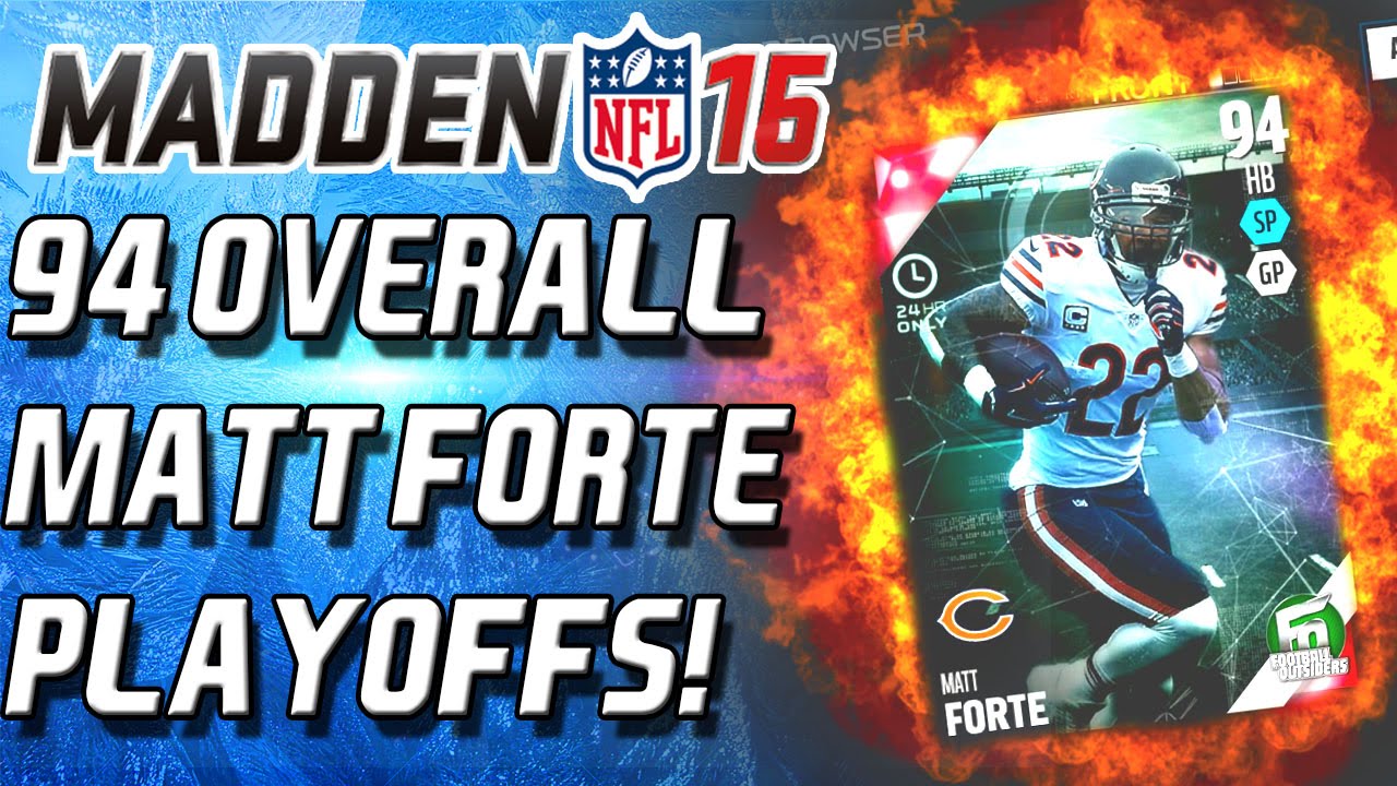 Madden 16 Ultimate Team - 94 OVERALL MATT FORTE! PLAYOFF CONTENT? - MUT 16