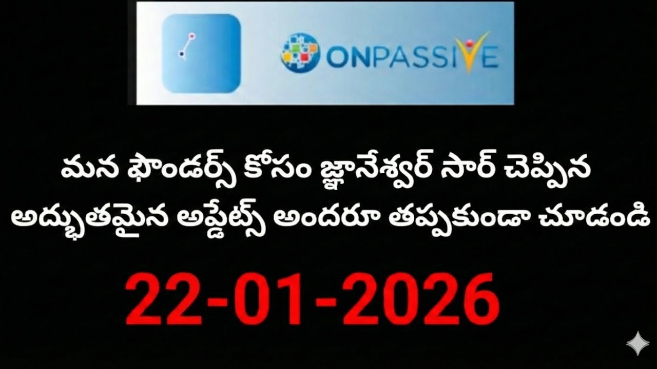 Onpassive telugu 