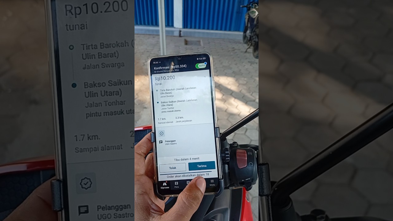 Contoh Orderan Auto Maxim #maxim #tutorial #ojol