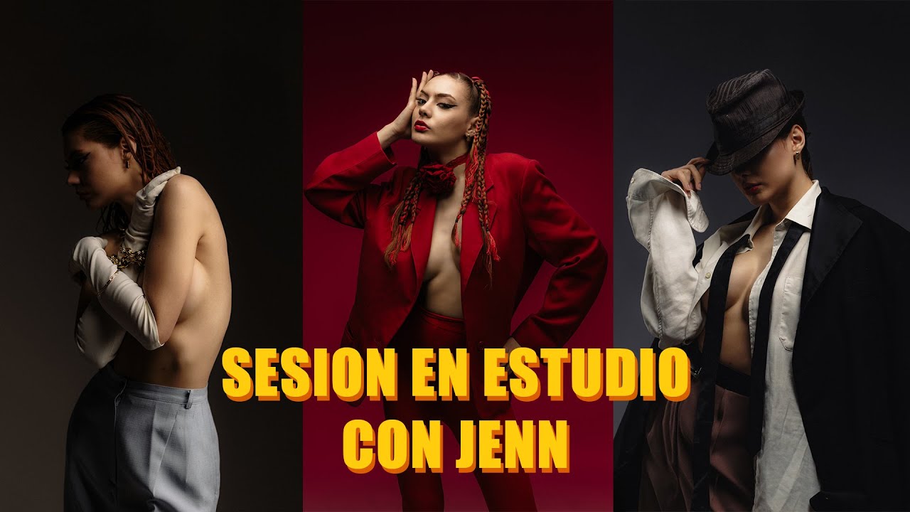 Sesión en estudio con Jenn - utilizando luz continua - Sony a6000
