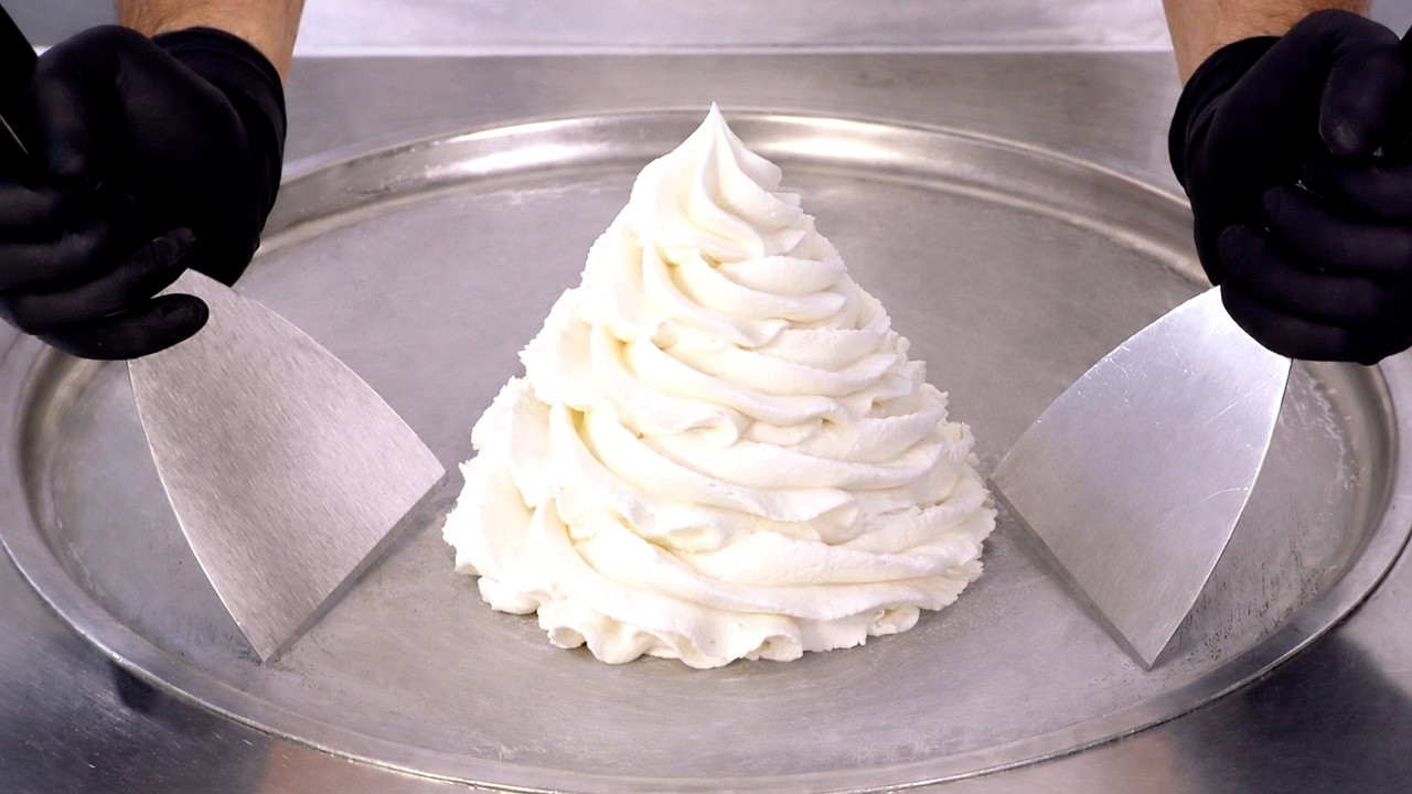 Whipped Cream - Ice Cream Rolls | Satisfying Visual ASMR