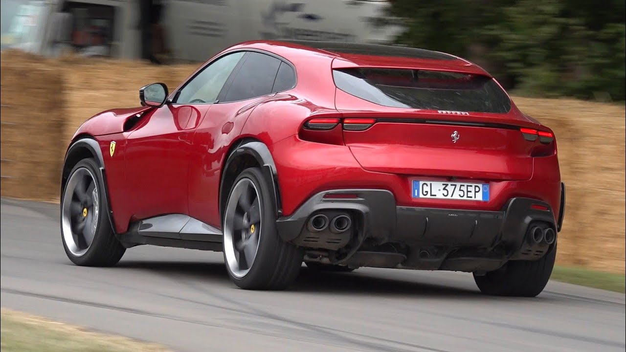 Ferrari Purosangue - Accelerations, Revs & Fly By SOUNDS!