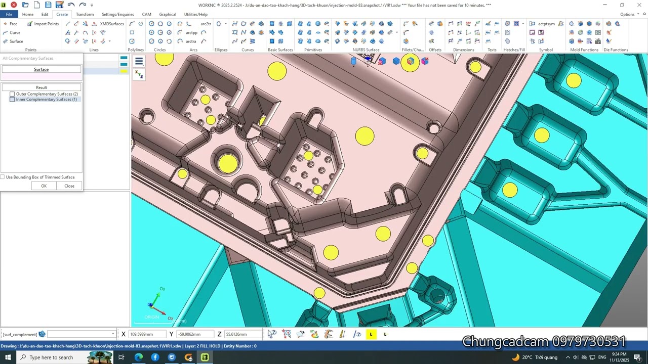 WorkNC CAM Programming–Surface Preparation Before CNC Machining | Chuẩn Bị Bề Mặt Trước Khi Gia Công