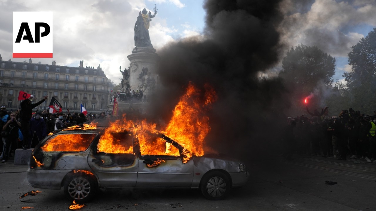 Protests in France, Italy, Spain, Portugal and Albania are setting Europe's streets ablaze