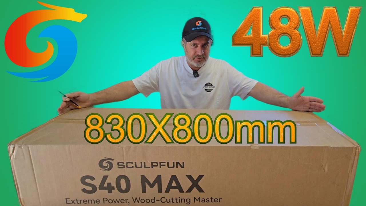 Sculpfun S40 MAX 48W 830*800mm area di incisione  #sculpfun #laser