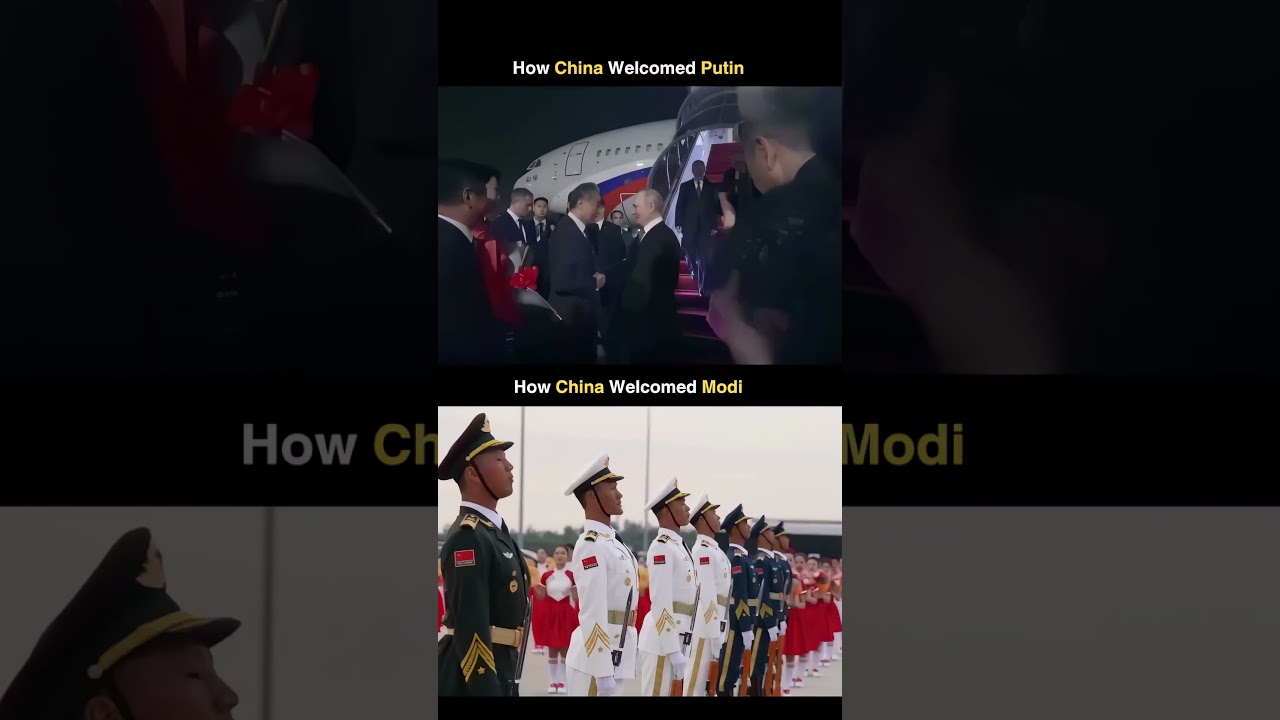 Modi in Russia 🇷🇺 vs Putin in China 🇨🇳 | Who Got the Grand Welcome? #short #viral #trending #russia