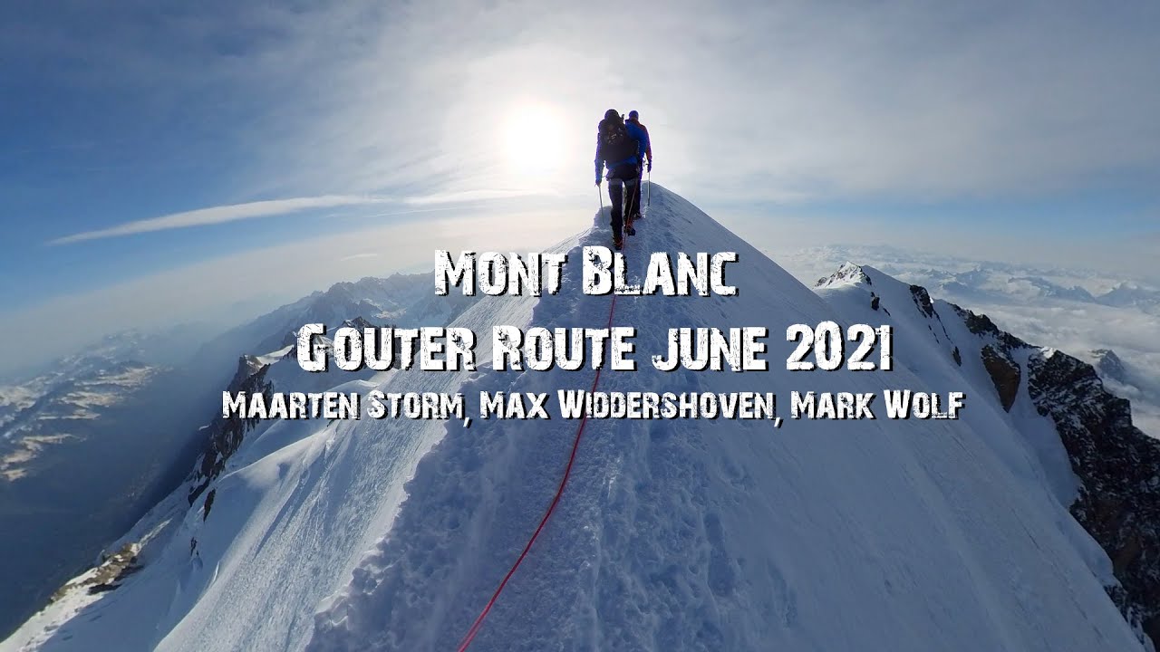 Mont Blanc unguided. Mont Blanc beklimming via de Goûter route, zonder gids 2021. (English subs)
