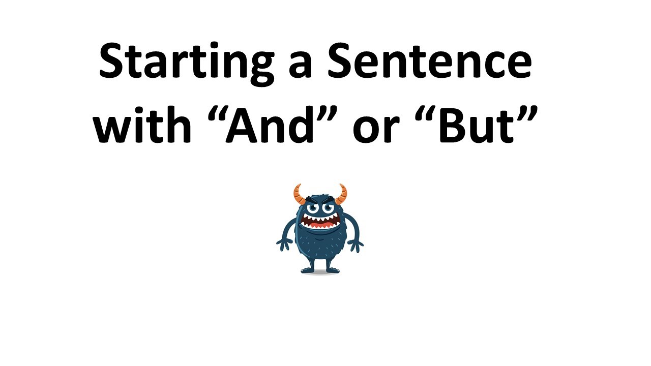 Starting a sentence with 