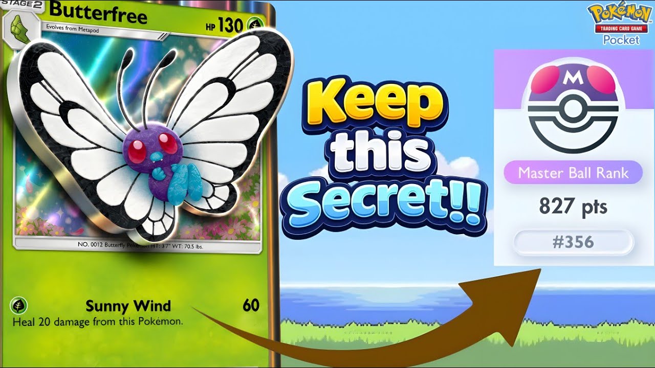 TOP 300 in 2 HOURS !! NEW BUTTERFREE DESTROYS RANKED....