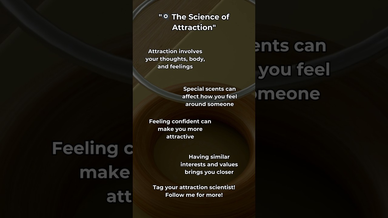 The Science of Attraction! 👁️&zwj;🗨️ #Shorts #attractiontips
