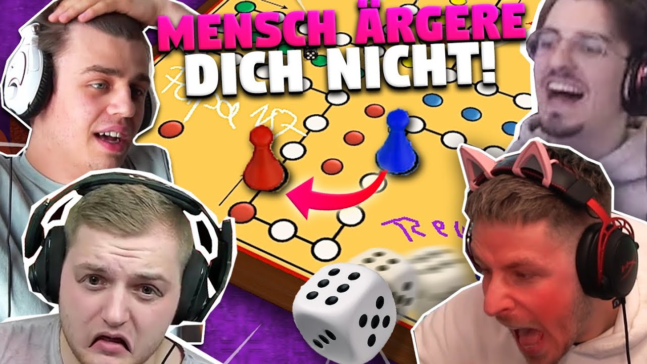 Spielt NIEMALS MENSCH ÄRGERE DICH NICHT mit @Trymacs , @papaplatte  und @Rumathra !!