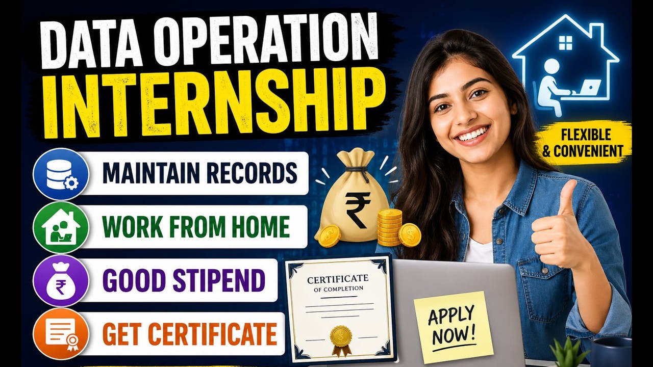 🚀 Latest Operations Internship 2026 | Work From Home | Stipend + Certificate