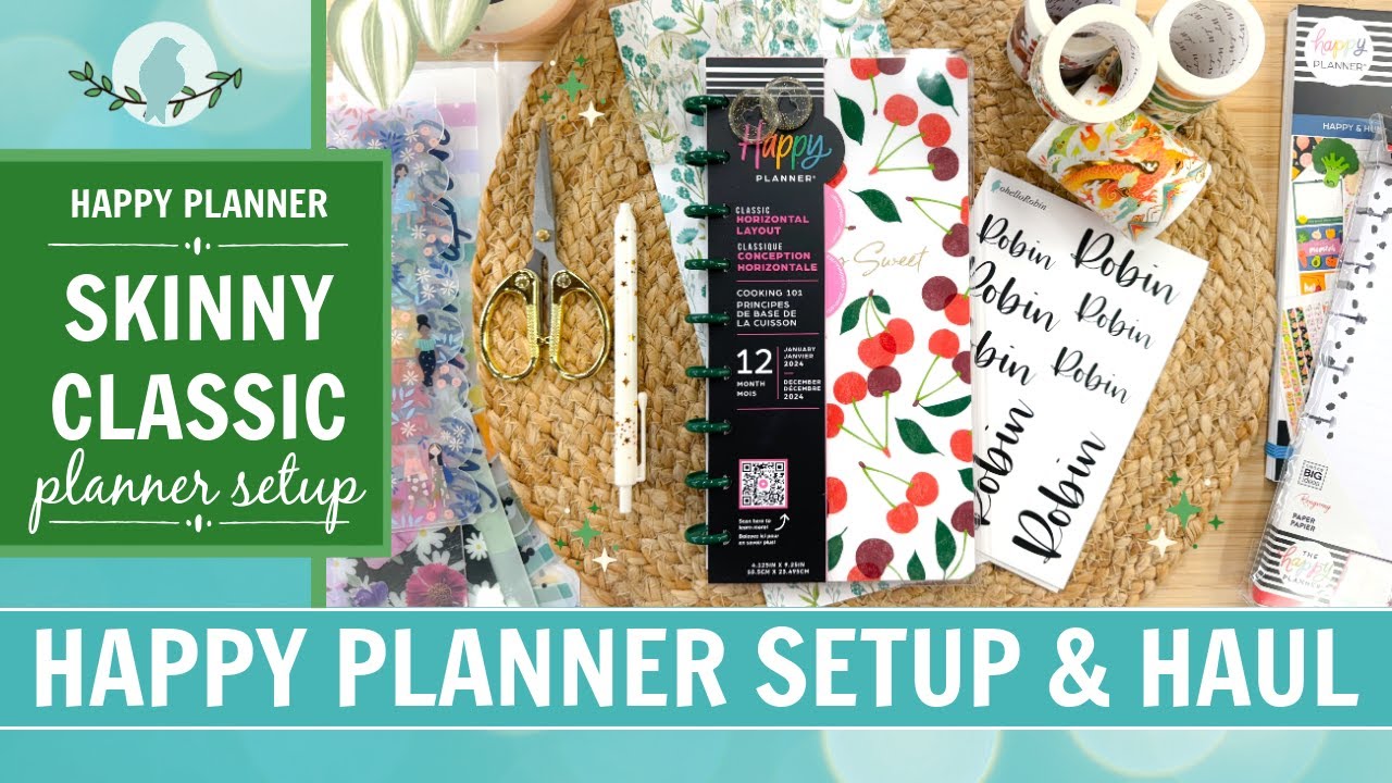 Skinny Classic Planner Setup & Haul | Happy Planner & Washi Tape Shop