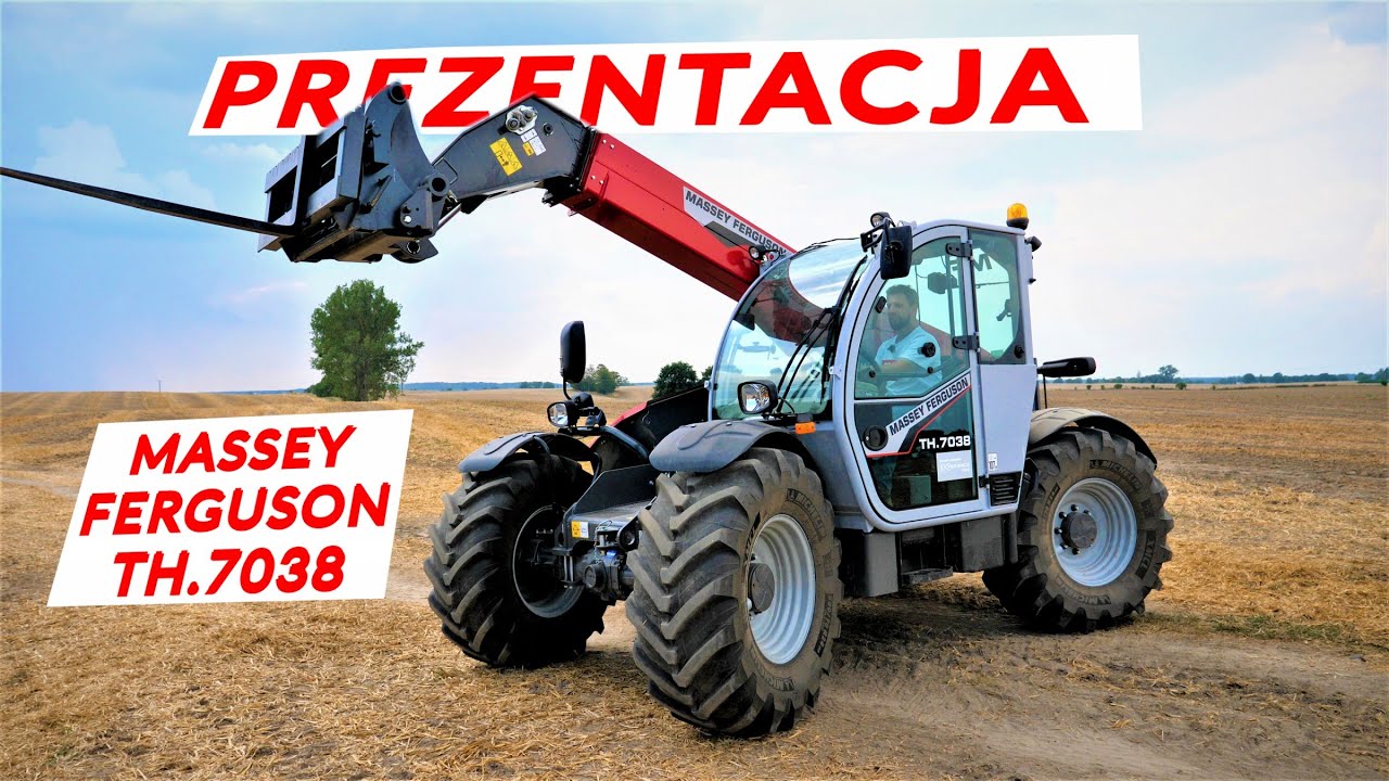 MASSEY FERGUSON TH.7038 - ŁADOWARKA Z PAMIĘCIĄ RAMIENIA (Test / Prezentacja)