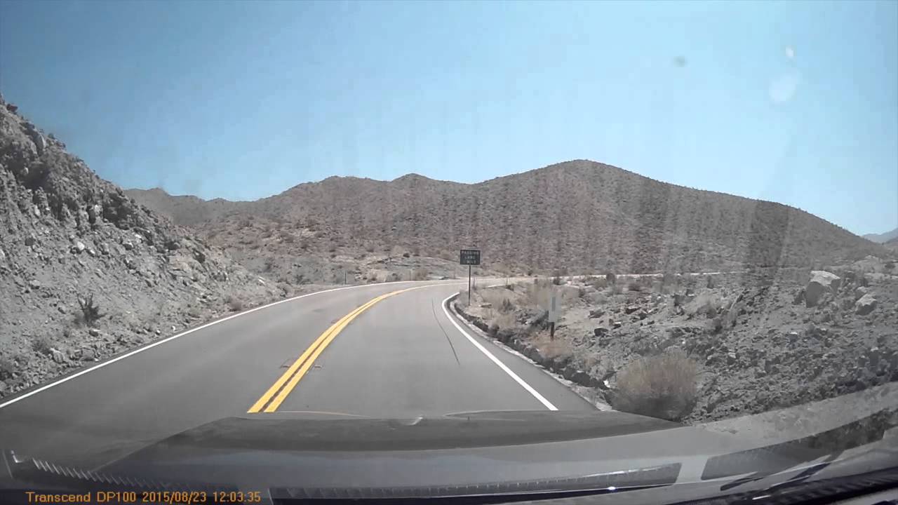 Road Trip Driving California Palm Springs to San Diego Full HD