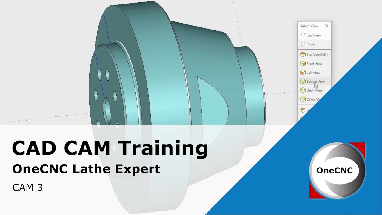 Applying a Face Operation in OneCNC Lathe Expert - CAM Training 3