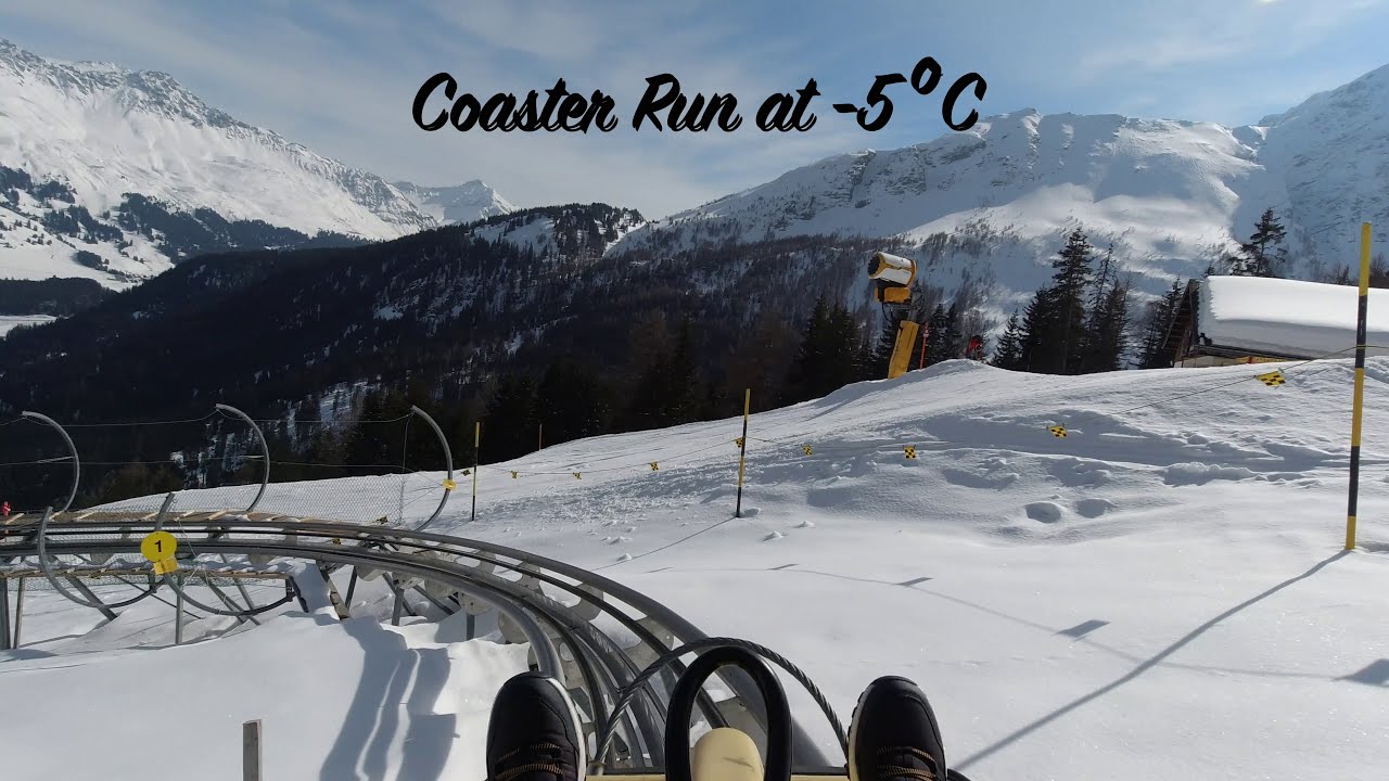 Winter Mountain Coaster, Switzerland | 4K 60fps Video