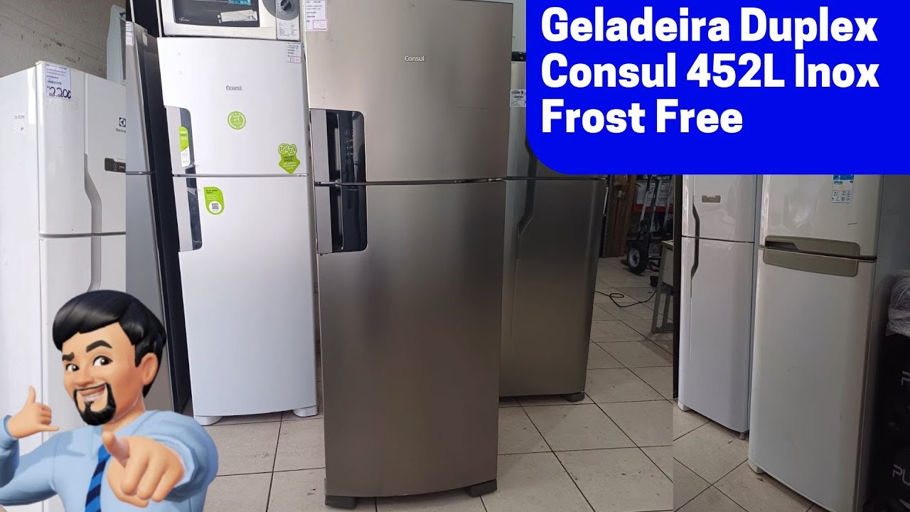 GELADEIRA DUPLEX CONSUL 452L FROST FREE INOX #explorar #trabalho #emaisbaratonojorjao #explore