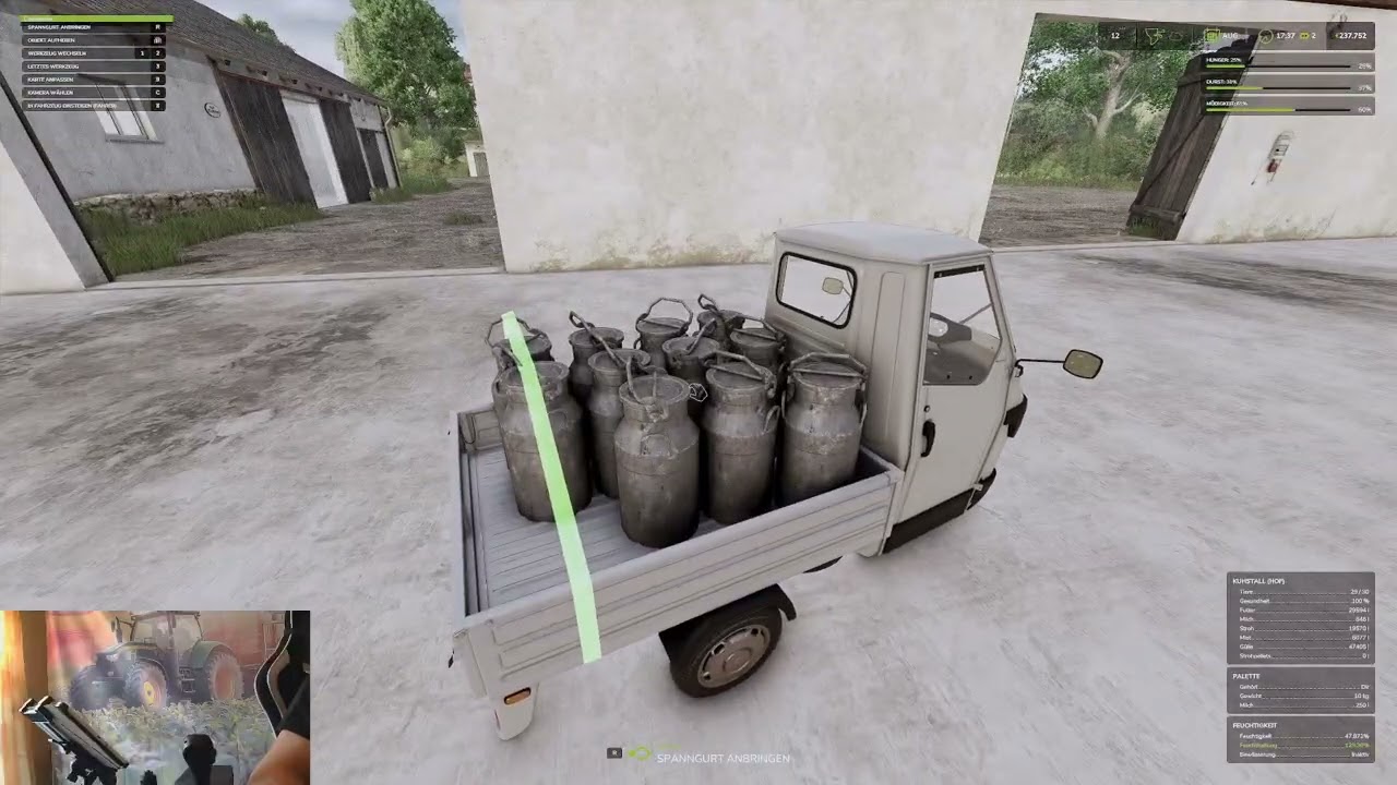 LS 25 Hof Bergmann 1.3.0.1 Beta Kûhe Melken und ausmisten