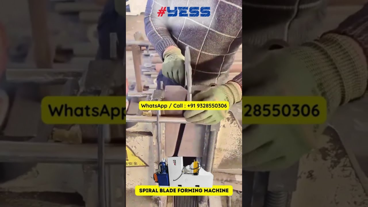 Spiral Blade Forming Machine for Augers & Conveyors | 3-16mm Thickness | Industrial Use