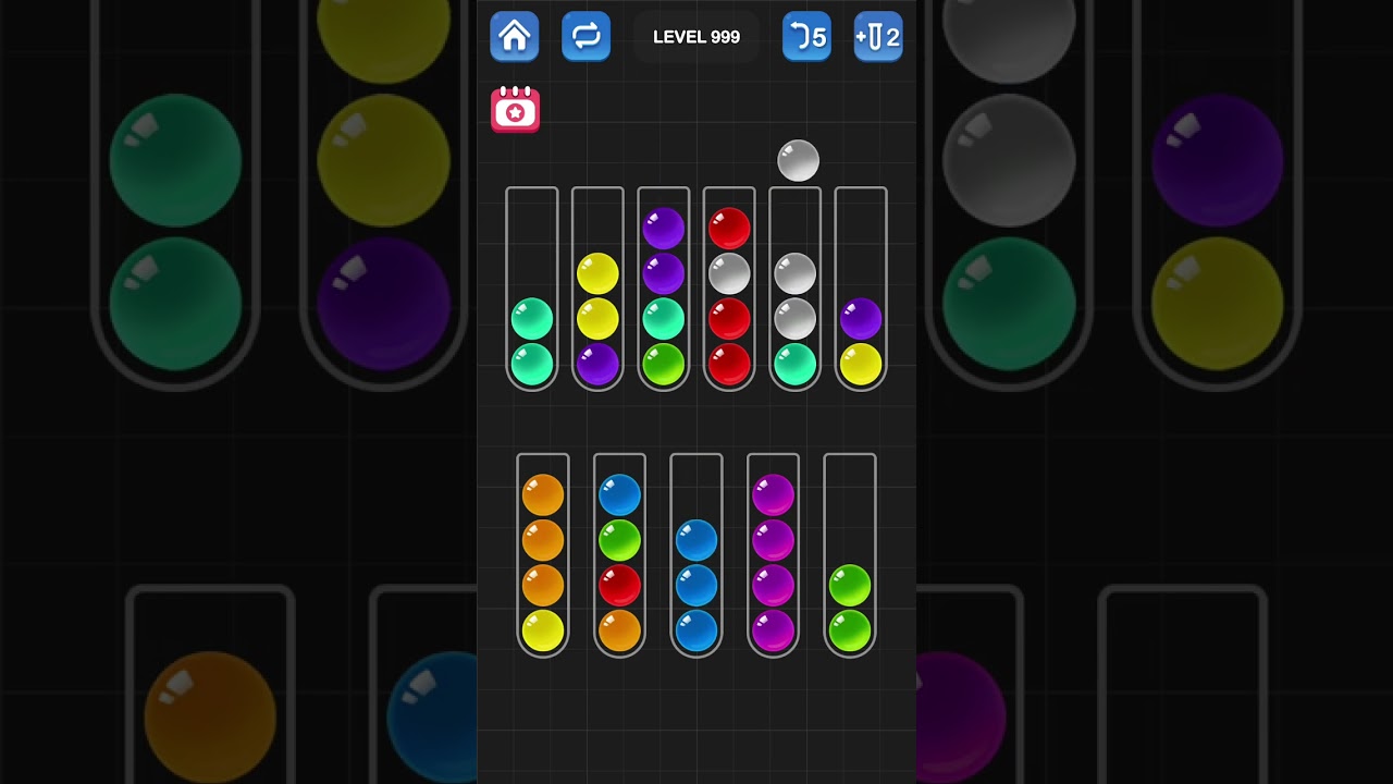 Головоломка &laquo;Сортировка шариков&raquo; от Guru Game: уровни 996, 997, 998, 999, 1000