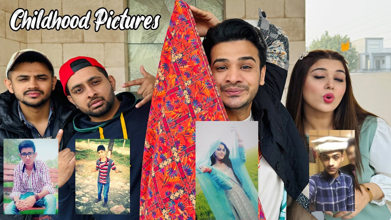 Reacting To Our Childhood Pictures 🤣 || Meray Bhai Nay 15 Din Sy Munh Nahi Dhoya 😂