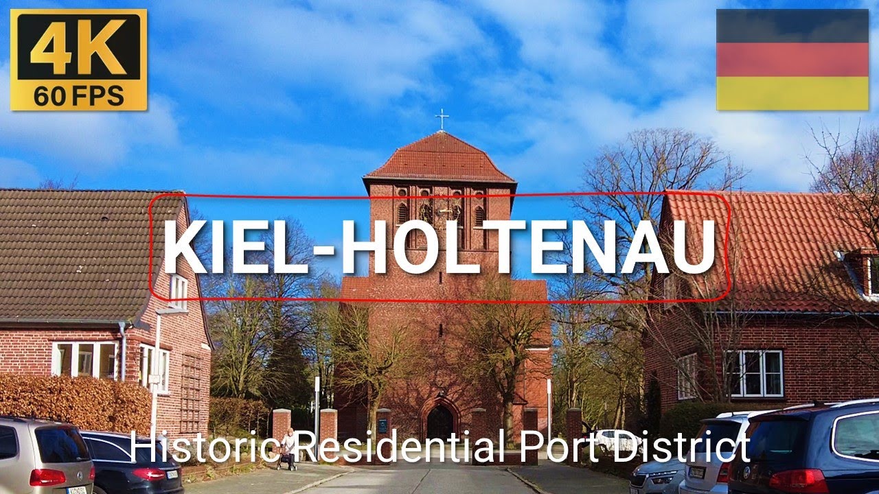 4K Walk in KIEL-HOLTENAU, Germany 🇩🇪 | 2024 | Historic District North of Kiel Canal