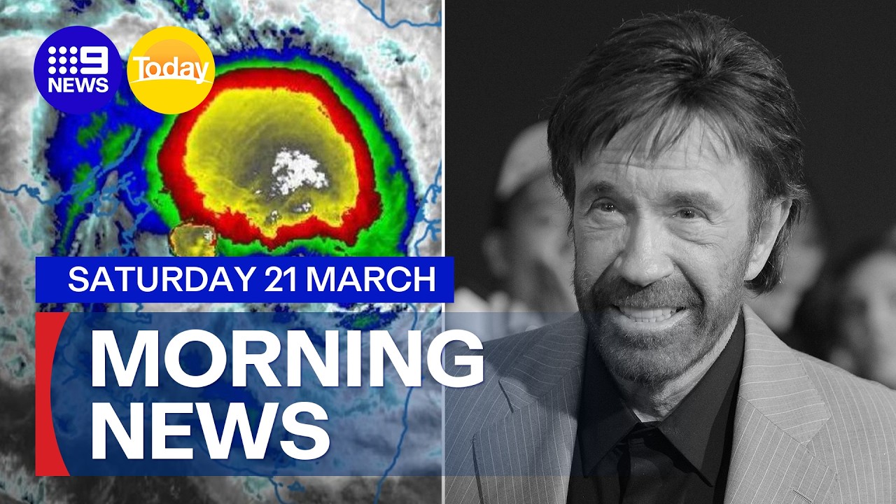 Chuck Norris' unexpected death; Cyclone Narelle tracking towards NT | 9 News Australia