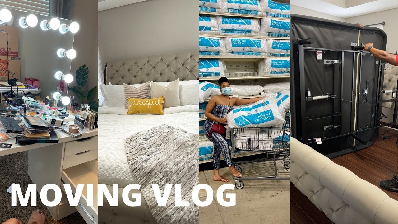 MOVING VLOG 9: Bedroom Sneakpeak, Mattress Shoppin (a lot) Mini Rant to Haters, Walmart, Pedicure.