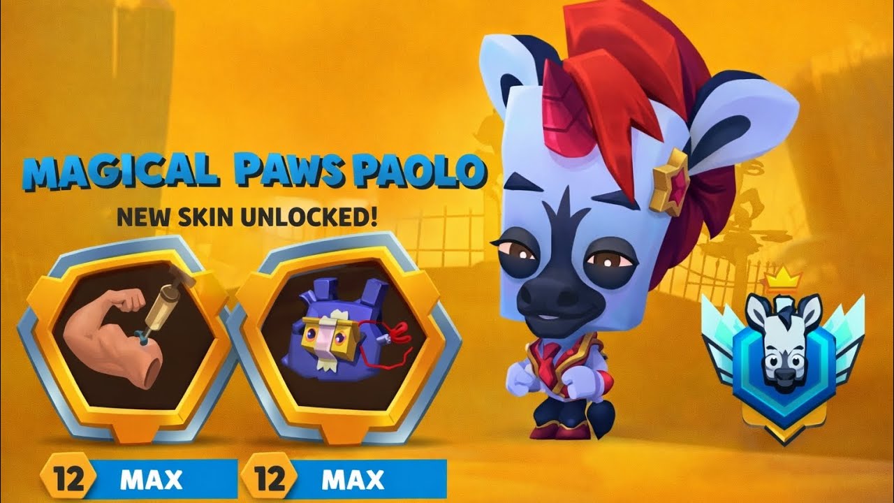 Duo Paolo Maxed Level 20 Muscles Zooba Gameplay