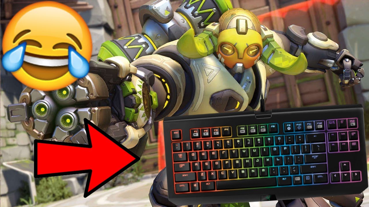 Playing Overwatch Without A Keyboard: Orisa Edition | Overwatch Challenge