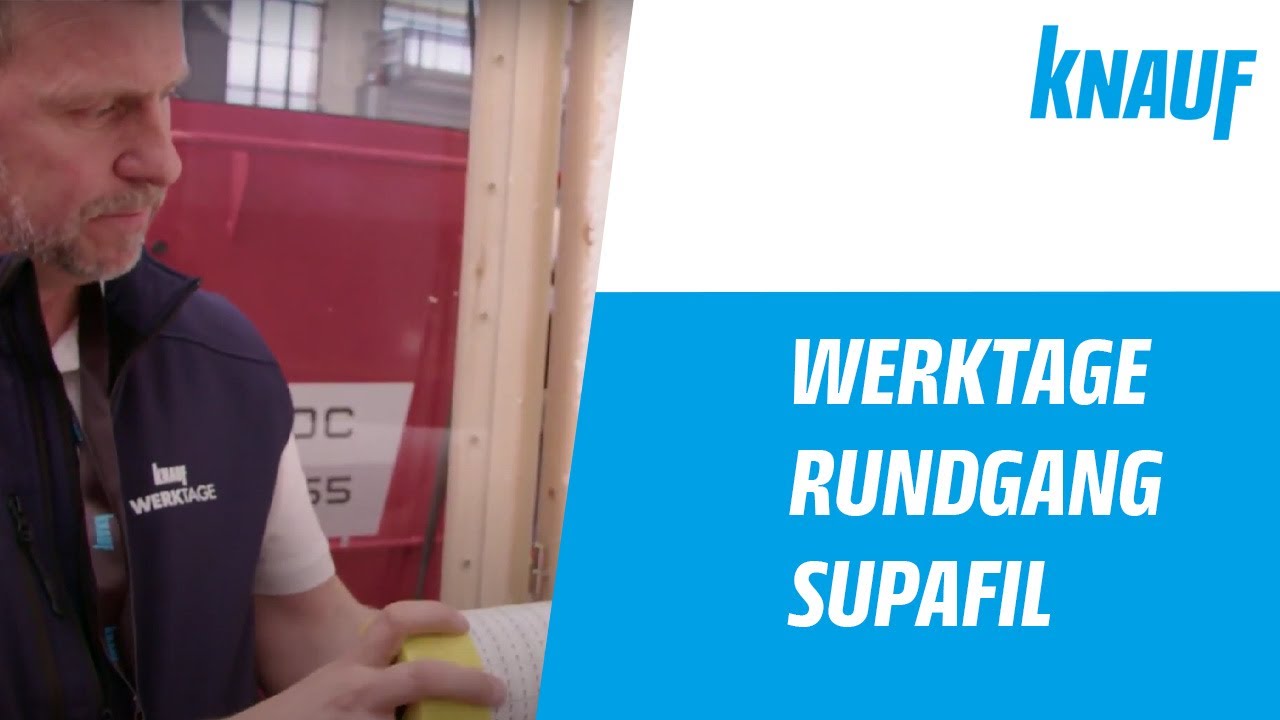 Knauf Werktage Rundgang: Blowing Wool - Einblasen der Glaswolle Supafil