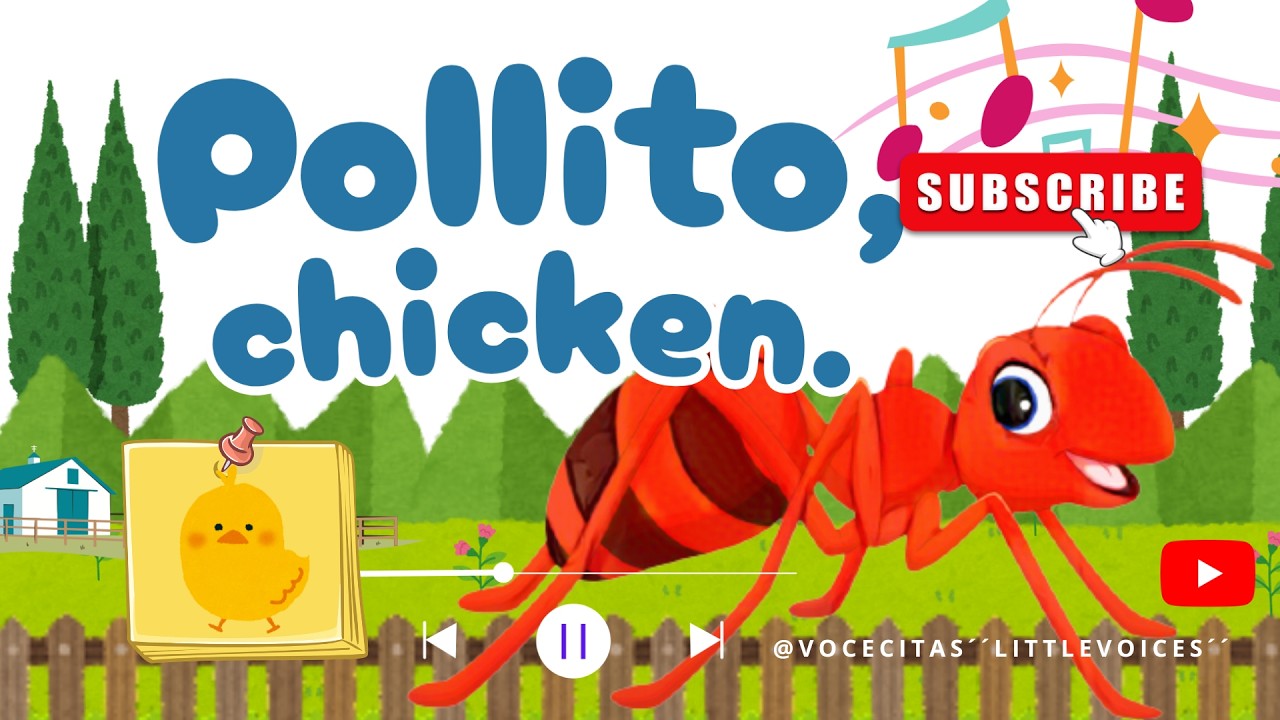 Pollito, Chicken | Canciones Infantiles | Clases de ingles