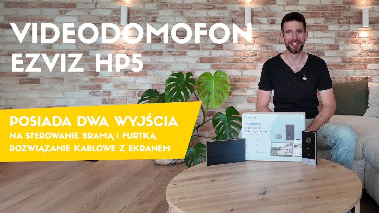 Videodomofon Ezviz HP5 - dwa wyjścia, ekran i aplikacja a wszystko po kablu