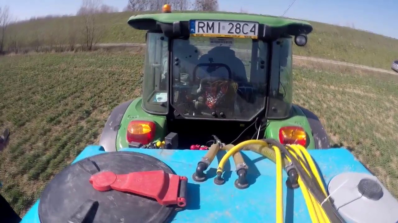 Rozlewanie RSM. John Deere 6095MC, Biardzki 1000l/15m.