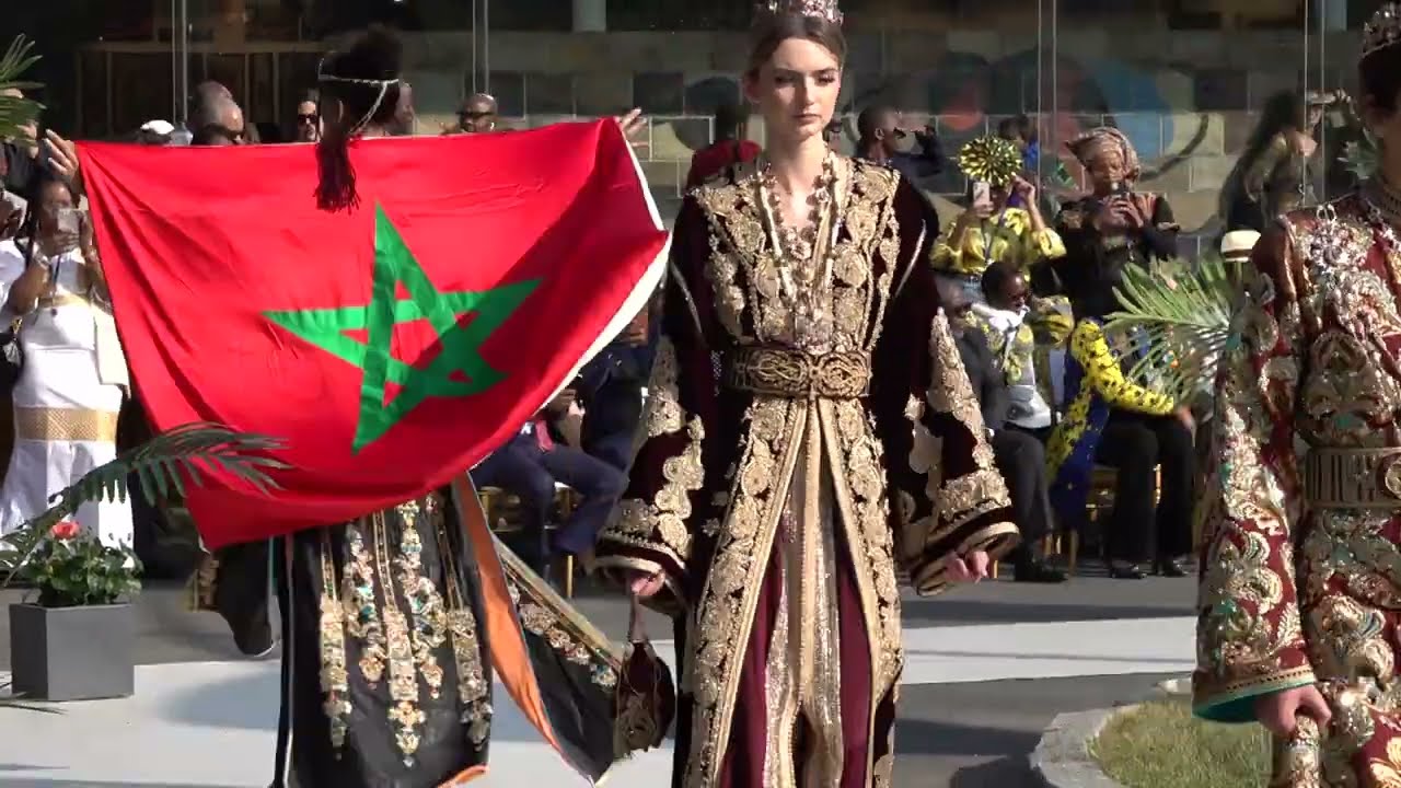 Fatima Zohra  Filali  Idrissi Caftan Defile de mode du Maroc-UNESCO-Paris 6 juin  2023